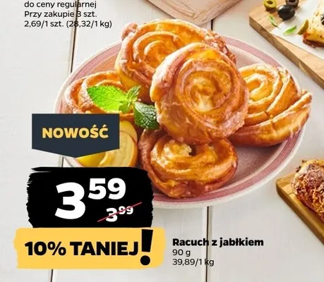 Racuch z jabłkiem promocja w Netto