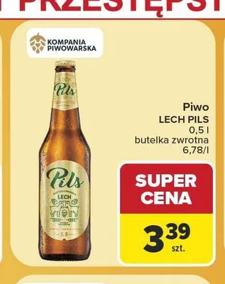 Piwo Lech Pils promocja w Carrefour