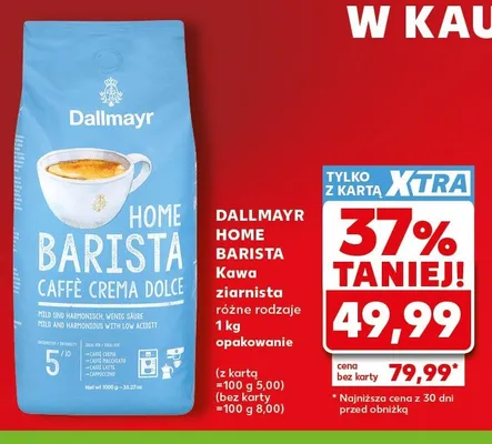 Kawa ziarnista Dallmayr Home Barista promocja w Kaufland