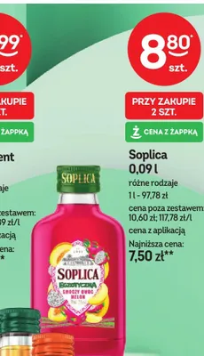 Wódka Soplica Egzotyczna smoczy owoc melon promocja w Żabka