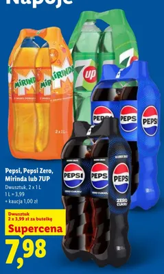 Napój gazowany Mirinda 2-pak 1l promocja w Lidl