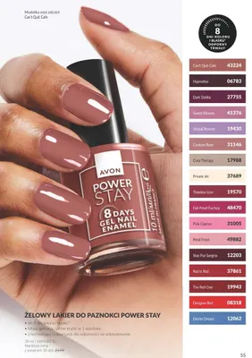 Żelowy lakier do paznokci Power Stay Avon promocja w AVON
