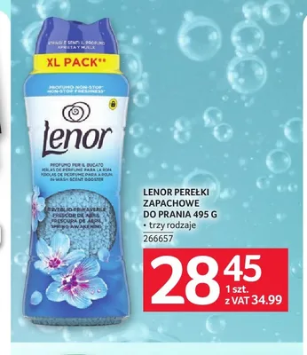 Perełki zapachowe do prania Lenor promocja w Selgros