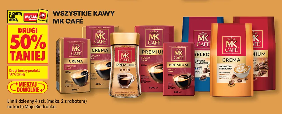 Kawa mielona MK Café Premium promocja w Biedronka