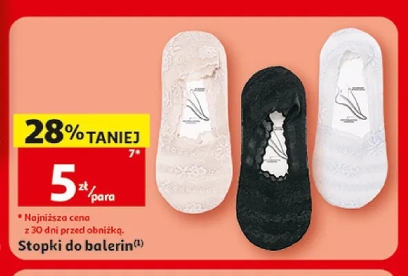 Stopki do balerin Inextenso promocja w Auchan
