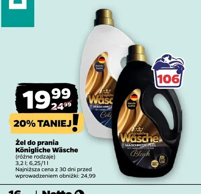 Żel do prania, różne rodzaje promocja w Netto