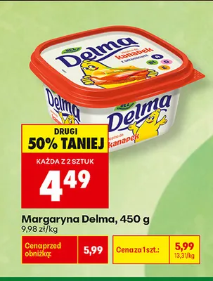 Margaryna Delma promocja w Biedronka