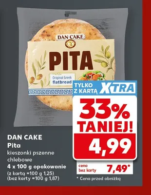 Pita kieszonki pszenne chlebowe Dan Cake promocja w Kaufland