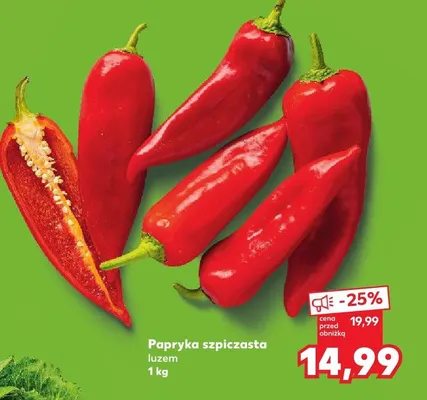 Papryka szpiczasta luzem promocja w Kaufland