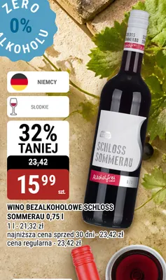 Wino bezalkoholowe Schloss Sommerau promocja w bi1