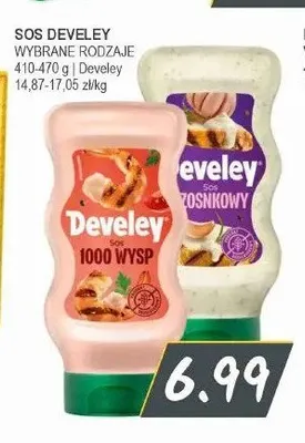 Sos czosnkowy Develey promocja w Słoneczko