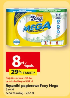 Ręczniki papierowe Foxy Mega promocja w Auchan