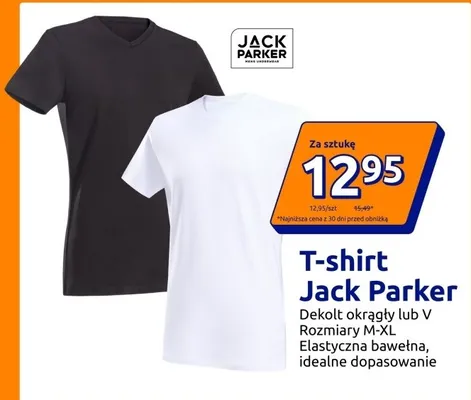 T-shirt męski Jack Parker z dekoltem okrągłym promocja w Action