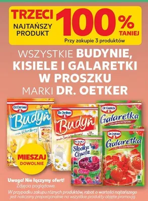 Wszystkie budynie, kisiele i galaretki w proszku promocja w Kaufland