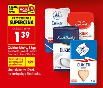 Cukier biały Sweet Family promocja w Biedronka