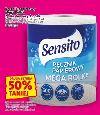 Ręcznik papierowy Sensito Mega Rolka promocja w Prim Market