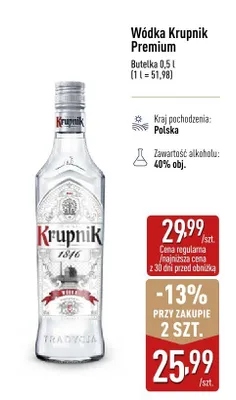 Wódka promocja w Aldi