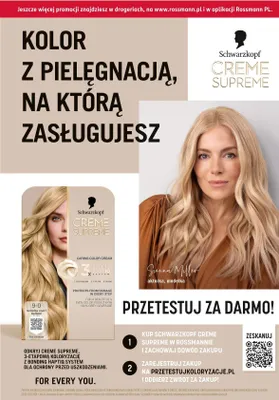 Farba do włosów Creme Supreme promocja w Rossmann