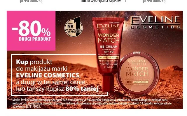 Produkty do makijażu marki Eveline Cosmetics promocja w Hebe