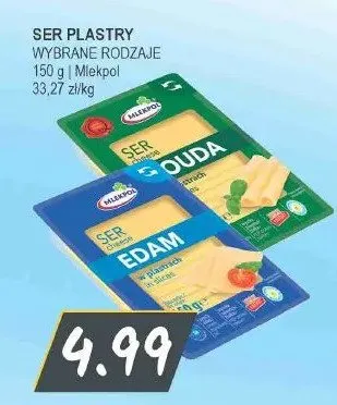 Ser plastry Gouda Mlekpol promocja w Słoneczko