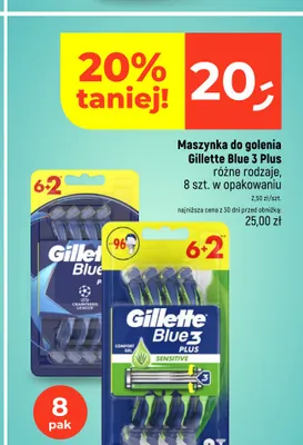 Maszynka do golenia Gillette Blue 3 promocja w Dealz