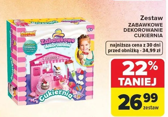 Zestaw ZABAWKOWE DEKOROWANIE CUKIERNIA DUMEL promocja w Carrefour