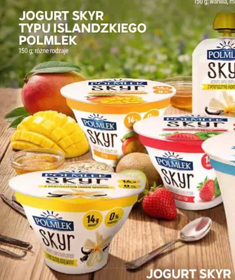 Jogurt Skyr typu islandzkiego Polmlek waniliowy promocja w Stokrotka