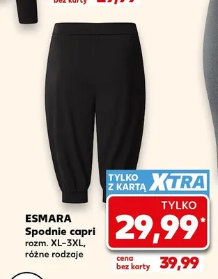 Spodnie capri Esmara promocja w Kaufland