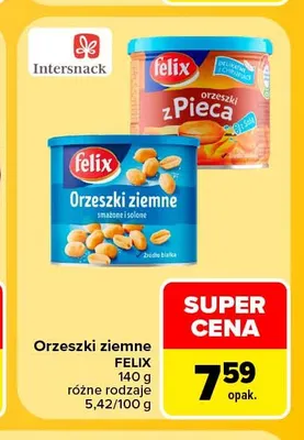 Orzeszki ziemne z pieca Felix promocja w Carrefour