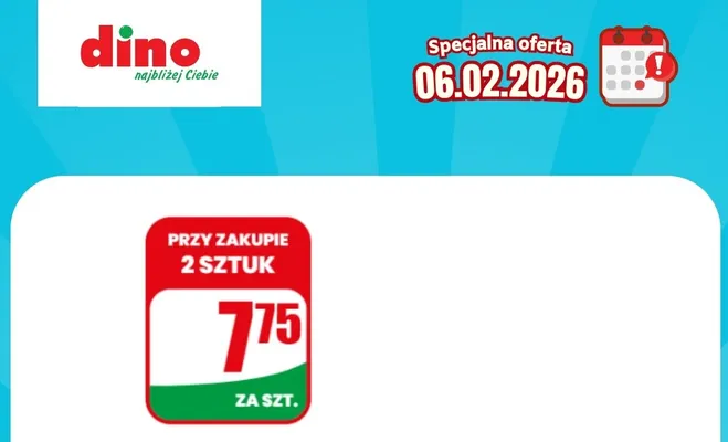 Specjalna oferta na 06.02.2026 - promocje spoza gazetki, strona 6 promocja w Dino