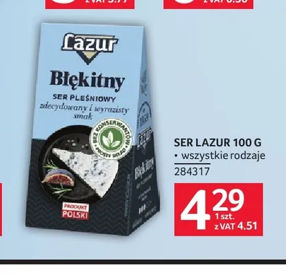 Ser Lazur promocja w Selgros