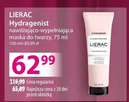 Krem LIERAC Hydragenist nawilżająco-wypełniający liftingujący promocja w Hebe