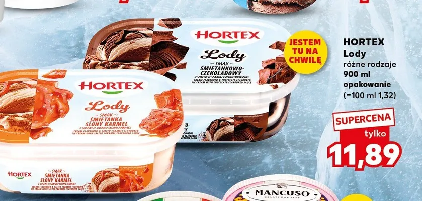 Lody Śmietanka Słony Karmel Hortex promocja w Kaufland