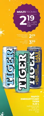 Napój energetyczny Tiger promocja w Duży Ben