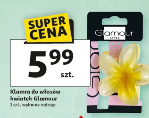 Klamra do włosów kwiatek promocja w Auchan