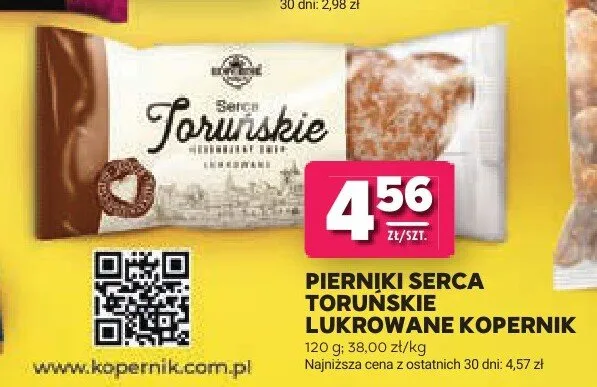 Pierniki Serca Toruńskie Lukrowane Kopernik promocja w Stokrotka