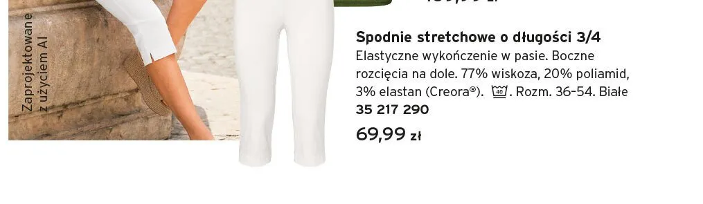 Spodnie stretchowe o długości 3/4 Tchibo promocja w Tchibo