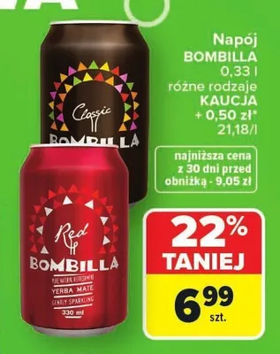 Napój BOMBILLA Red promocja w Carrefour