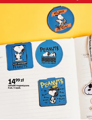 Zakładki magnetyczne Snoopy 4-pak promocja w Empik