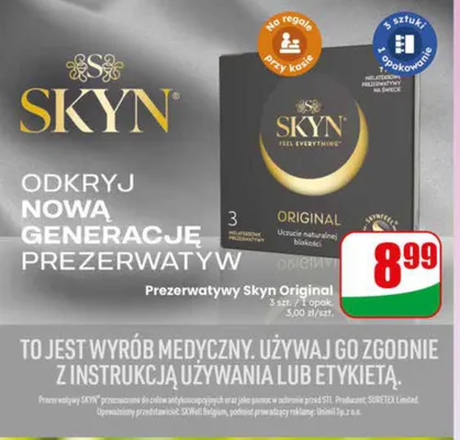Prezerwatywy Skyn Original promocja w Dino