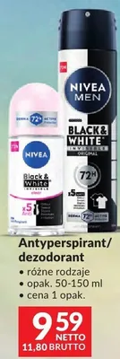 Antyperspirant/dezodorant NIVEA Black & White promocja w Makro