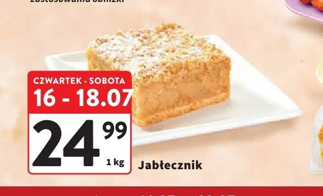 Jabłecznik promocja w Intermarche