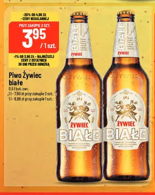 Piwo Żywiec białe promocja w POLOmarket