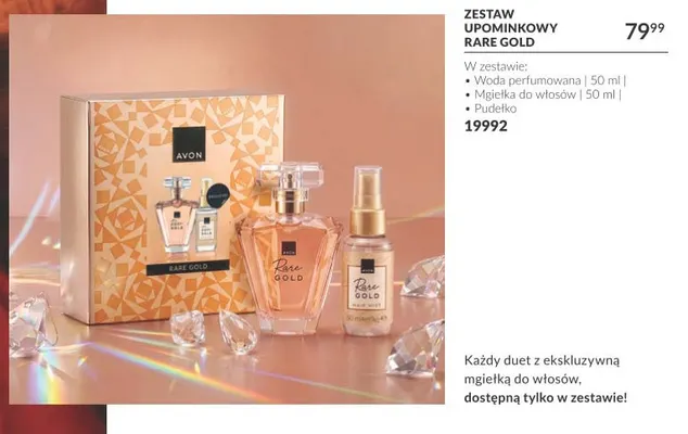 Zestaw upominkowy Rare Gold Avon promocja w AVON