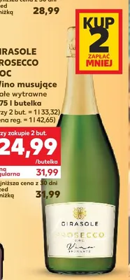 Wino musujące Girasole Prosecco DOC promocja w Kaufland