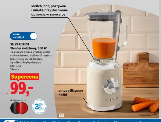 Blender kielichowy Silvercrest 600W promocja w Lidl