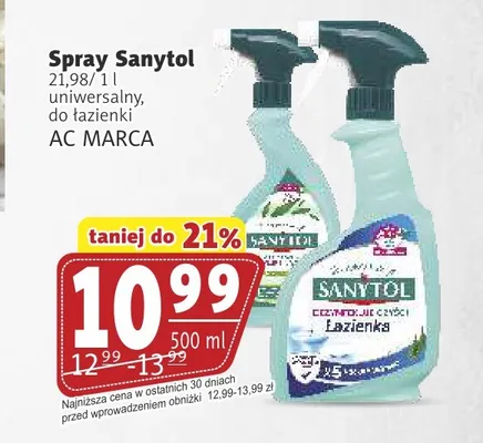 Spray Sanytol uniwersalny promocja w Prim Market