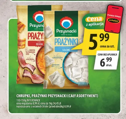 Prażynki o smaku bekonu Przysnacki promocja w Arhelan