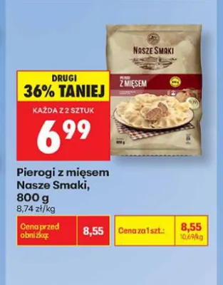 Pierogi z mięsem Nasze Smaki promocja w Biedronka