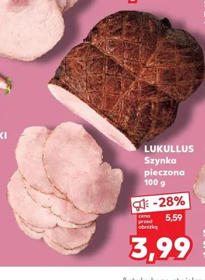 Szynka pieczona Lukullus promocja w Kaufland